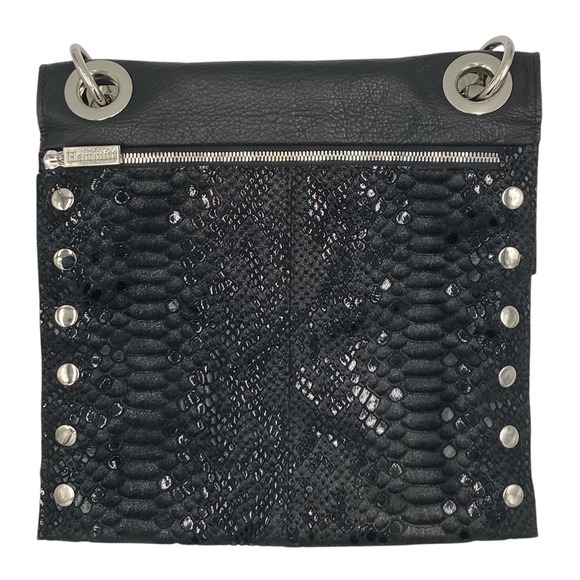 Hammitt Montana Large Reversible Black Leather Crossbody Bag RARE - Picture 5 of 10